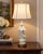 Vintage Blanc De Chine Style Porcelain Guanyin Figural Table Lamp With Brass Base For Sale - Image 4 of 15