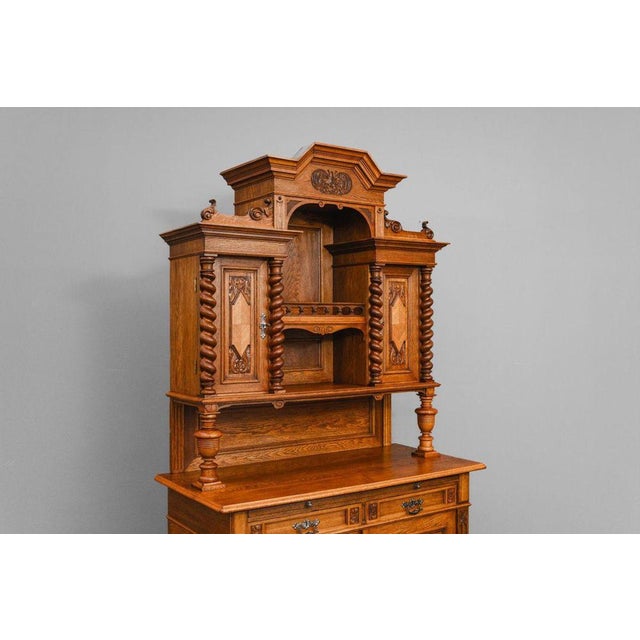 Gründerzeit Oak Buffet, Late 19th Century For Sale - Image 5 of 18