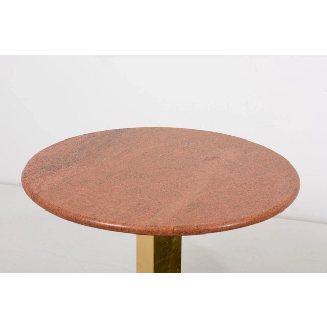 Red Granite Side Tables, Italy, 1950s, Set of 2 For Sale - Image 4 of 9