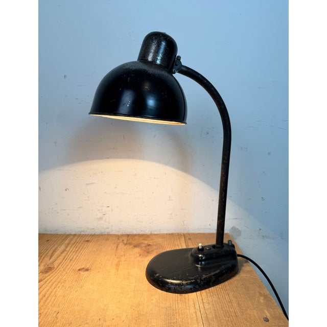 Bauhaus Industrial Black Table Lamp, 1930s For Sale - Image 18 of 18