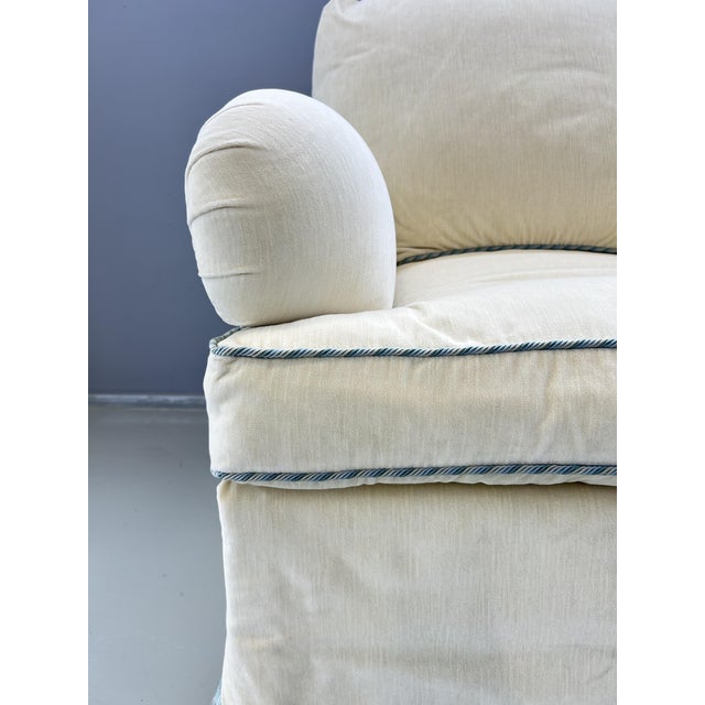Cream Velvet Armchair by Dessin Fournir, 2010s For Sale - Image 12 of 14