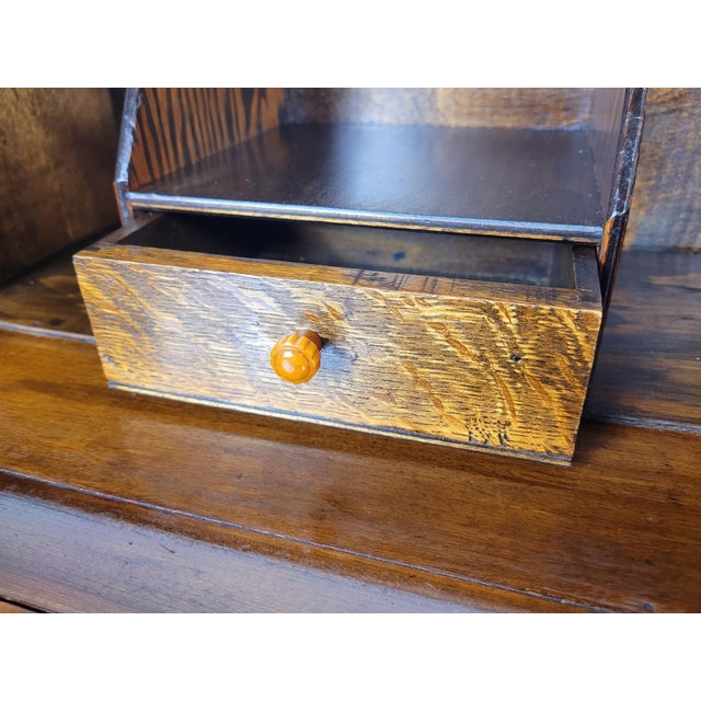 Vintage Walnut Writing Bureau from Denby & Spinks, 1940s For Sale - Image 12 of 18