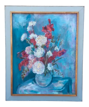 Mid Century Impressionist Paris School Style Oil on Canvas.