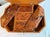 Wood Vintage Handmade Folk Art Burl Wood Jewerly Box For Sale - Image 7 of 11