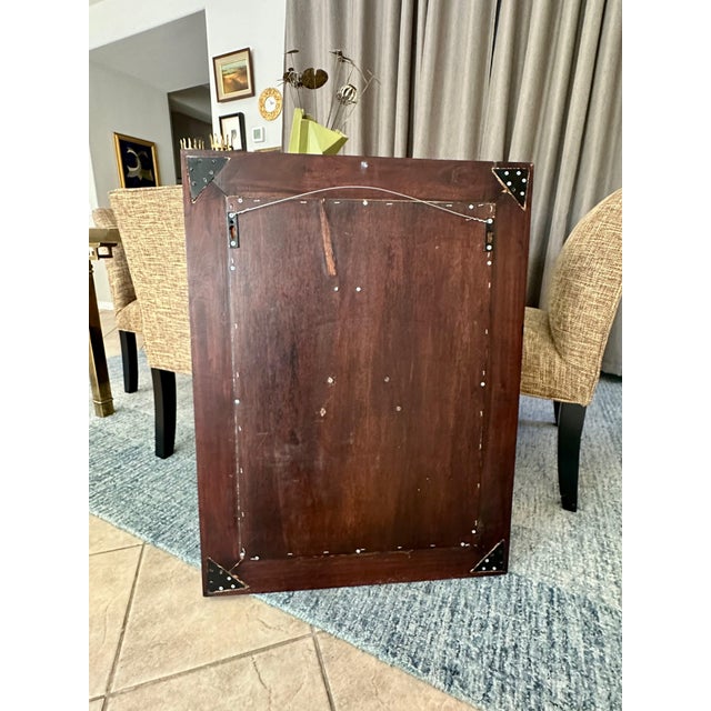 Wood Large Buddha Head Wood Carving Sculpture Wall Art For Sale - Image 7 of 18