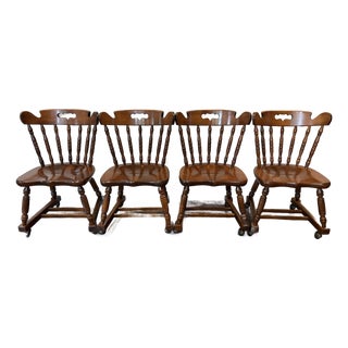 Vintage Tell City Tavern Chairs With Shepherd Casters – Set of 4 For Sale