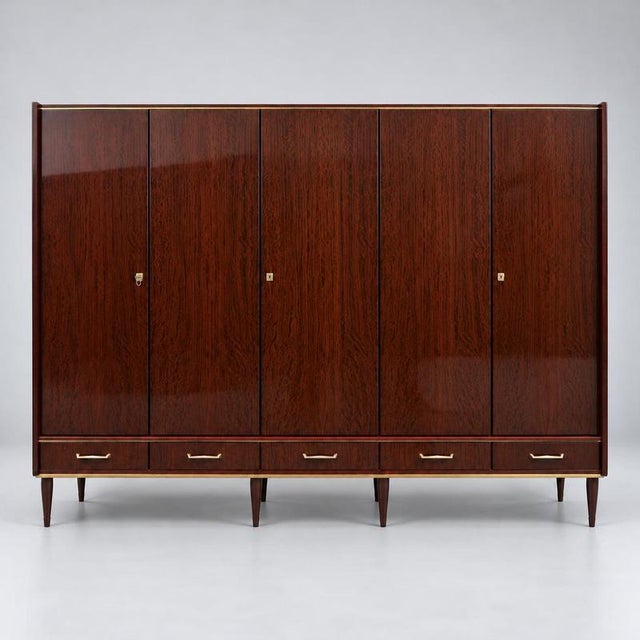 Large Vintage Wardrobe, 1950s For Sale - Image 6 of 9