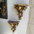Gold 1940s Pair of Italian Baroque Gilt Wood Wall Shelves For Sale - Image 8 of 8