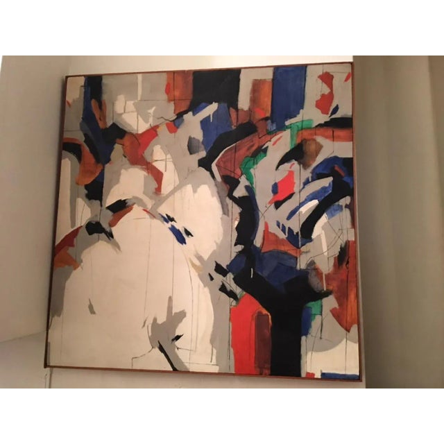 Documentation Signed Origin United States, New York Period 1950-1979 Dimensions W. 37 in; H. 37 in; D. 0.75 in; W. 93.98...