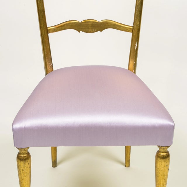 A Mid-Century Chiavari Giltwood Side Chair For Sale - Image 10 of 11