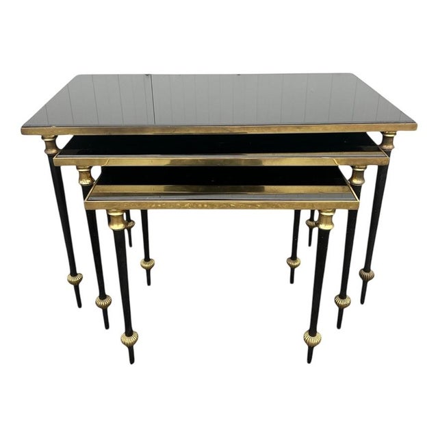 Tables from Maison Baguès, 1950s, Set of 3 For Sale - Image 15 of 15