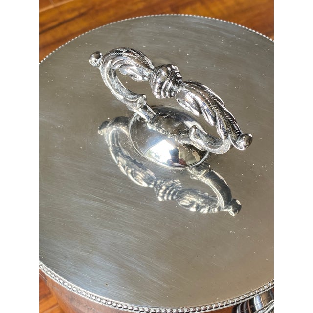 Silver Valenti of Spain Engraved Silver-Plated Ice Bucket For Sale - Image 8 of 13