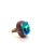 Art Deco Bochic “Orient” Vintage London Blue Topaz & Pink Sapphire Ring Set In 18 K Gold For Sale - Image 3 of 10