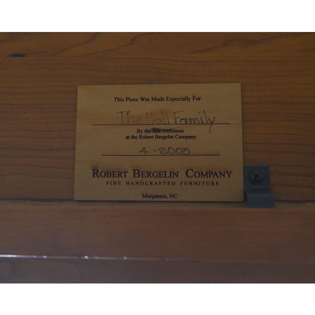 Robert Bergelin Hand Crafted Cherry Farm Table For Sale - Image 12 of 12