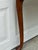 Vintage Bassett Queen Anne Style Cherry Wood Console Table With Cabriole Legs and Brass Hardware For Sale - Image 9 of 12