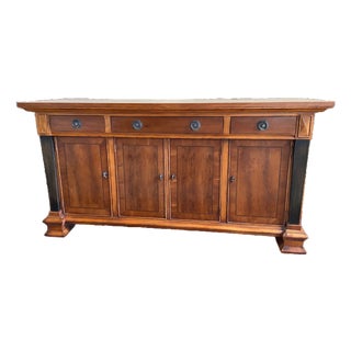1990s Henredon Mid-Century Vintage Sideboard Buffet For Sale