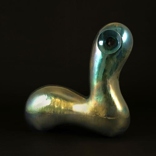 Bear in Green of the Neo Habitat Sculptural Object by Caspi Ceramics Nl For Sale - Image 13 of 18