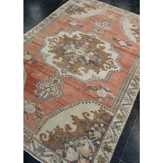Turkish Turkish Vintage Anatolian Rug 4'2" x 6'6" #17802 For Sale - Image 3 of 8
