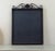Vintage Spanish Revival Real Slate Chalkboard | Gothic Cross Wrought Iron Frame For Sale - Image 10 of 10