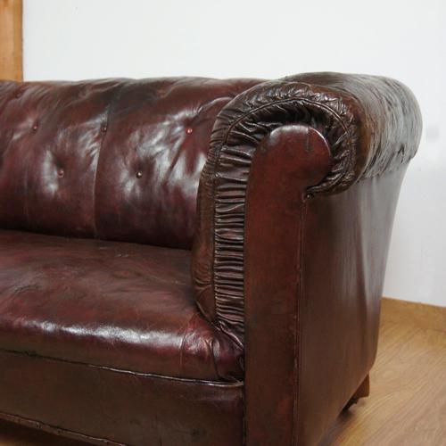 Victorian Leather Chesterfield Sofa For Sale - Image 6 of 16