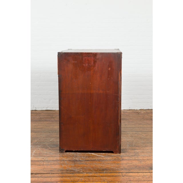 Japanese Taishō Period Early 20th Century Tansu Chest With Five Drawers For Sale - Image 9 of 11
