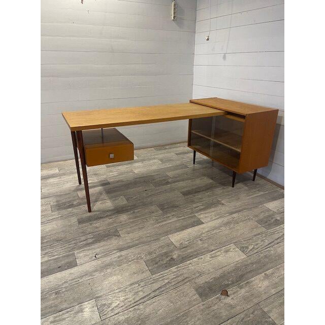 Vintage Writing Desk with Adjustable Top, 1970 For Sale - Image 3 of 9