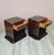 Art Deco Bedside Tables in Makassar Ebony and Portoro Marble, 1930s, Set of 2 For Sale - Image 10 of 14