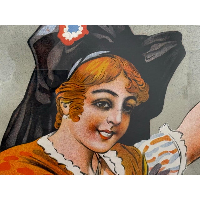 L’Alsacienne Original Custom Framed Poster, Circa 1920's For Sale In San Francisco - Image 6 of 12