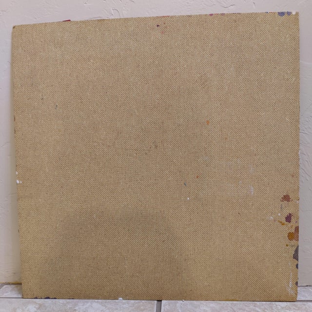 Vintage Vibrant Floral Hibiscus Collage Original Painting Signed by Vicki Silva For Sale - Image 12 of 13