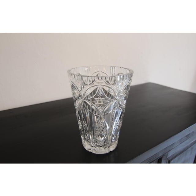 Glass Crystal Glass Vase, 1960s For Sale - Image 7 of 13
