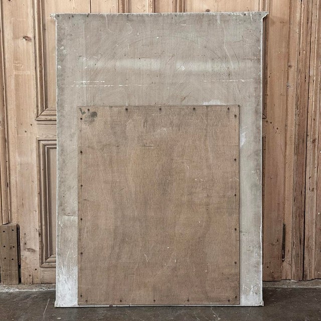 Antique French Louis XVI Painted Trumeau Mirror For Sale - Image 13 of 13