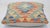 Tribal Arteverk Handwoven Afghan Kilim Pillow — Teal & Red Diamonds For Sale - Image 3 of 3