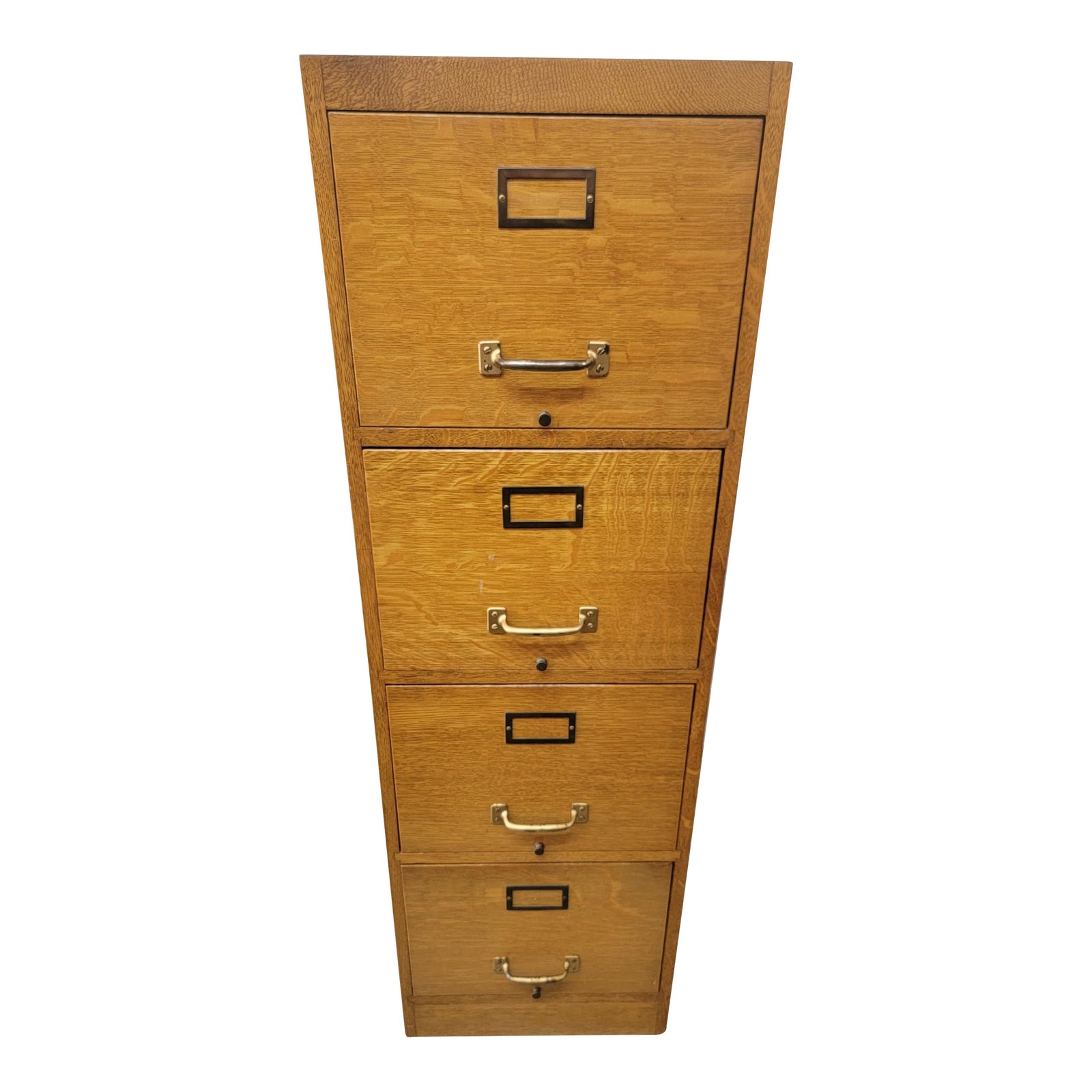 Oak Chest Filing With 4 Drawers Chairish