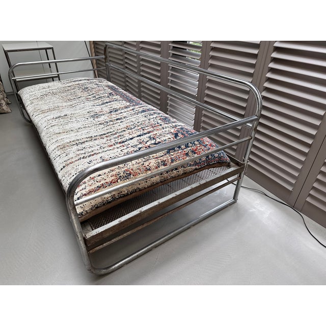 Bauhaus Tubular Steel Daybed with Cushions by Jan Kath, 1930s For Sale - Image 11 of 15