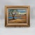 Textile Vintage Original Oil Painting Impressionist Landscape Tree by Water For Sale - Image 7 of 12