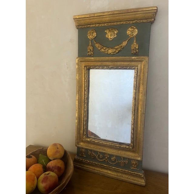 Wood Empire Trumeau Mirror, 19th Century For Sale - Image 7 of 9