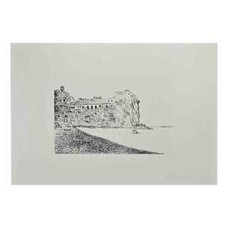 Giovanni Omiccioli, Seascape, Etching, 1970s For Sale