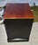 Vtg. Ethan Allen Black & Cherry Two Door Transitional Style Cabinet For Sale - Image 9 of 13