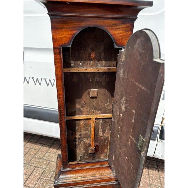 Georgian Mahogany Canterbury Longcase Clock For Sale - Image 12 of 18