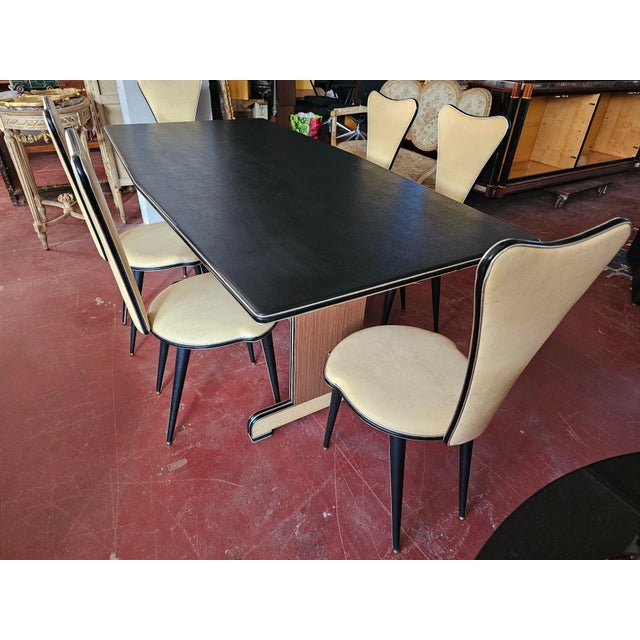 Dining Table and Chairs by Umberto Mascagni, Italy, 1950s, Set of 7 For Sale - Image 6 of 12