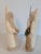 Ivory Vintage Folk Art Felted Wool Santas Pair Handcrafted For Sale - Image 8 of 8