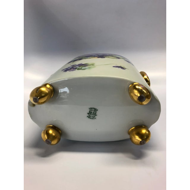 Ceramic Early 20th Century Antique Limoges by William Guerin Vase For Sale - Image 7 of 9