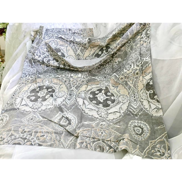 Cream 2016 Pottery Barn Jacqueline Euro Pillow Sham Pair For Sale - Image 8 of 12