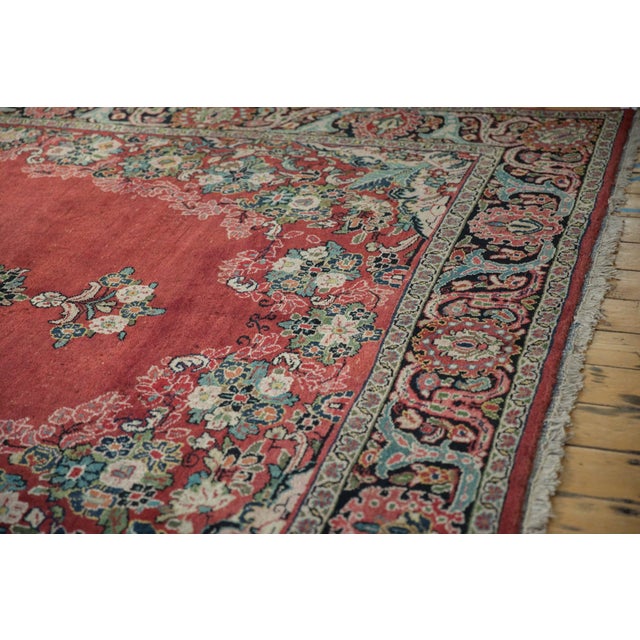 Ruby Red Vintage Arak Carpet 9'2" X 12' For Sale - Image 8 of 15