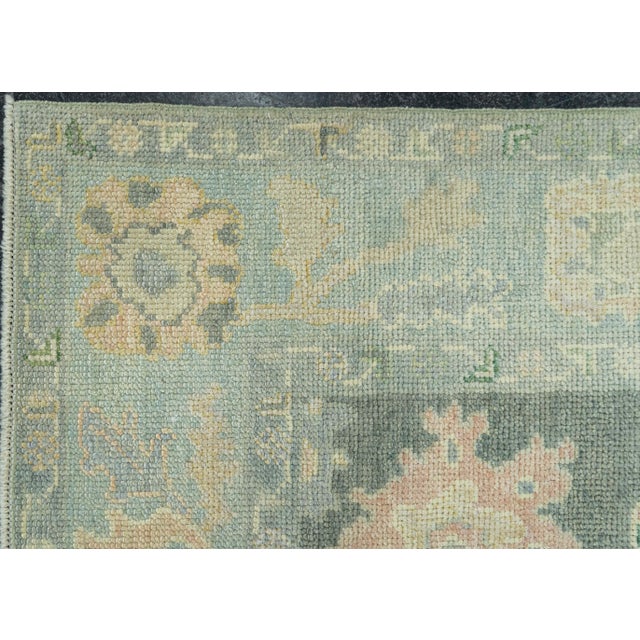 Turkish Oushak Rug 3'9" x 6'2" #19219 For Sale - Image 4 of 8