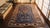1900s Royal Blue Geometric Antique Caucasian Rug 4' 6" X 9' 8" Handknotted Wool Carpet For Sale - Image 9 of 10