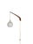 This elegant wall lamp, designed by Uno & Östen Kristiansson for Luxus Sweden in the 1960s, epitomizes mid-century modern...