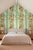 Tomato Vine Stripe Grasscloth Wallpaper by House Party | Garden Green | 6 Yards For Sale - Image 4 of 12