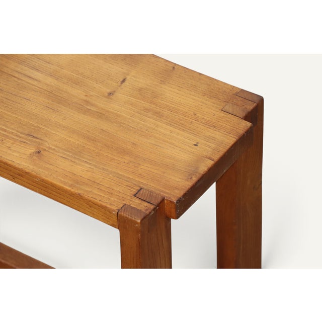 Wood S09 Bench in Elm by Pierre Chapo, 1970s For Sale - Image 7 of 18