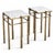 Luna Stone & Bronze Side Table For Sale - Image 13 of 14